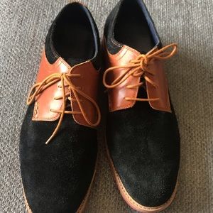 Cole Haan Black/Brown Leather Oxford Shoes Size 12